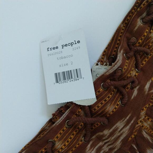 Free People New Romantics Patola Ikat Lattice Shorts Size 2 NWT Boho Summer - Picture 6 of 9